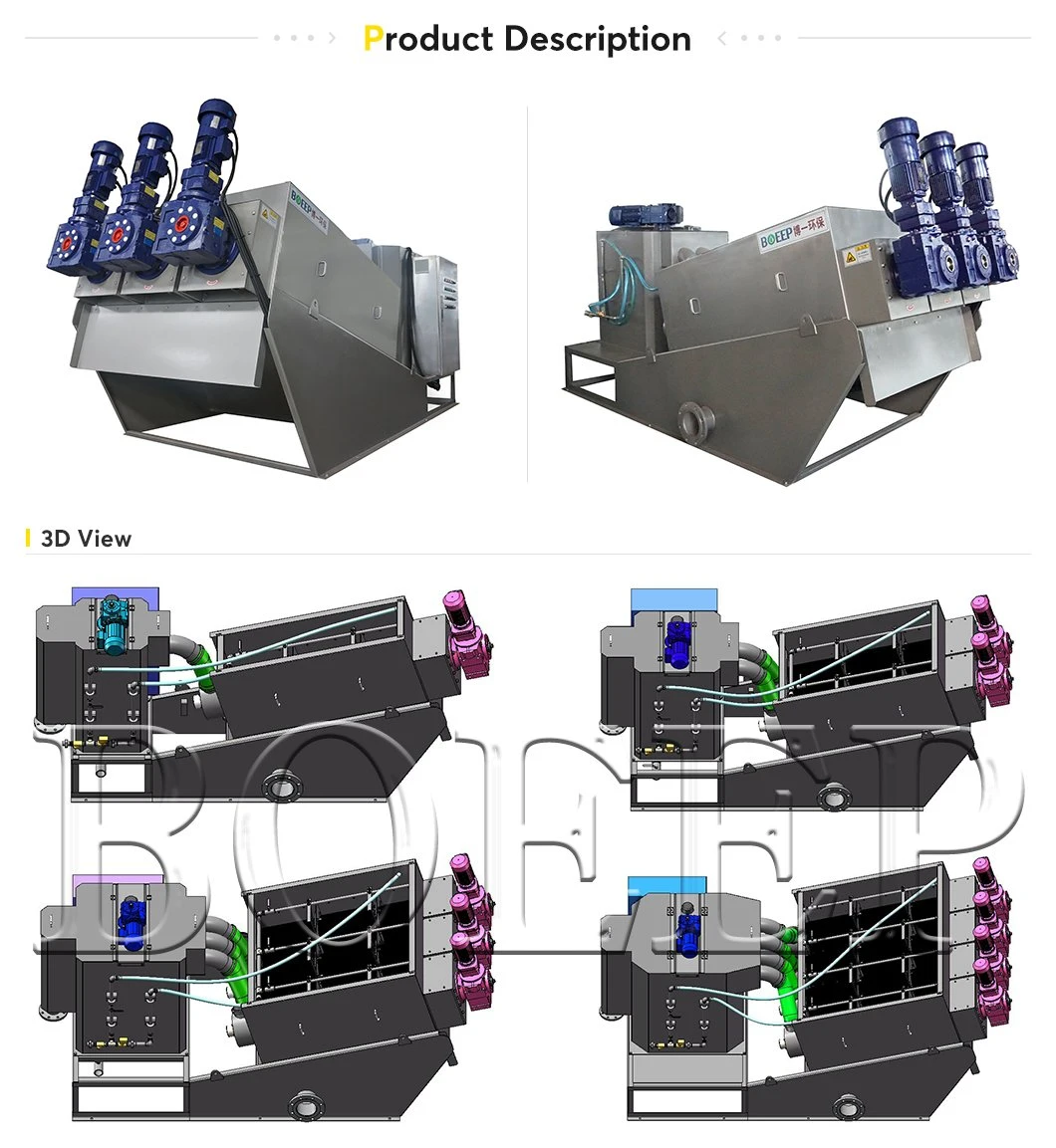 Advanced Automatic Mbr Wastewater Treatment Activated Volute Sludge Dewatering Techniques