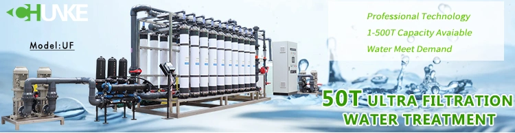 50m3/H Ultrafiltration (UF) Water Purification Systems Filtration for Industrial